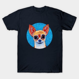 Mexican Chihuahua Folk Painting T-Shirt